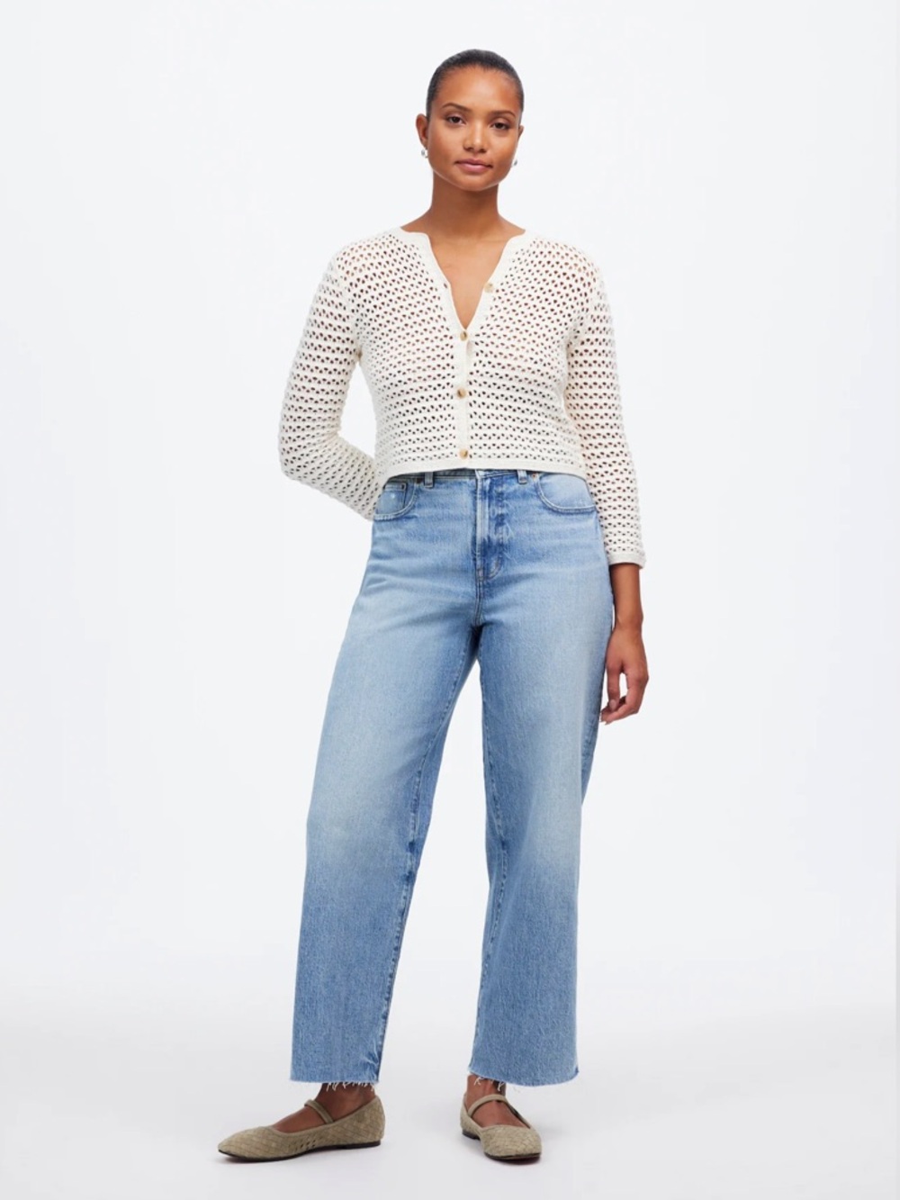 Madewell The Curvy Perfect Vintage Wide Leg Crop Jean